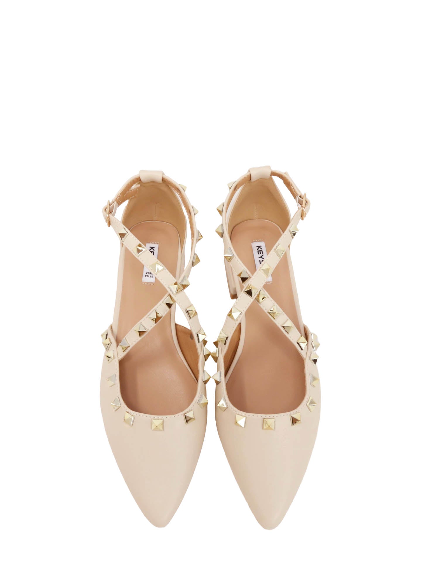 Sandali tacco Beige Keys