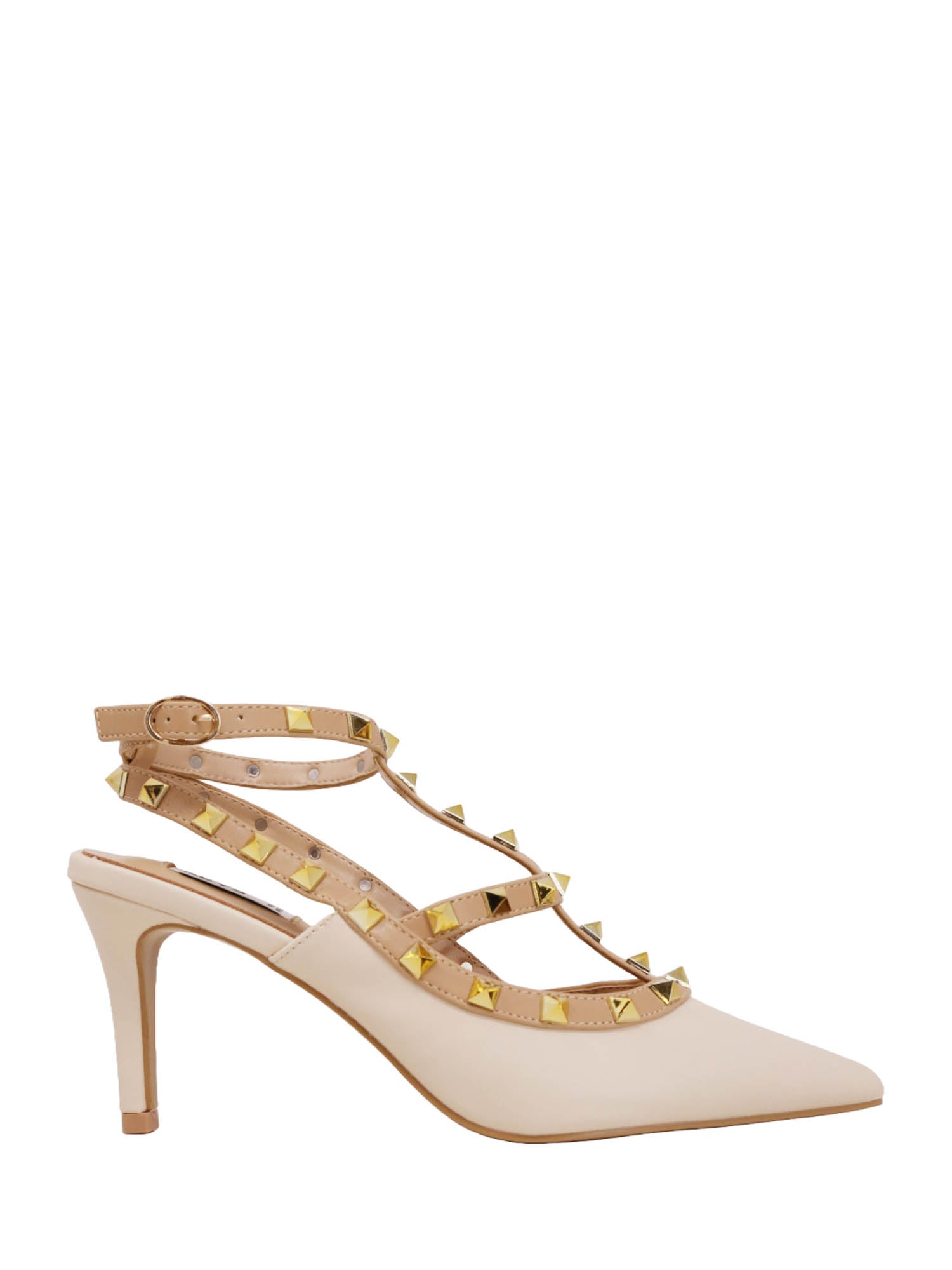 Sandali tacco Beige Keys