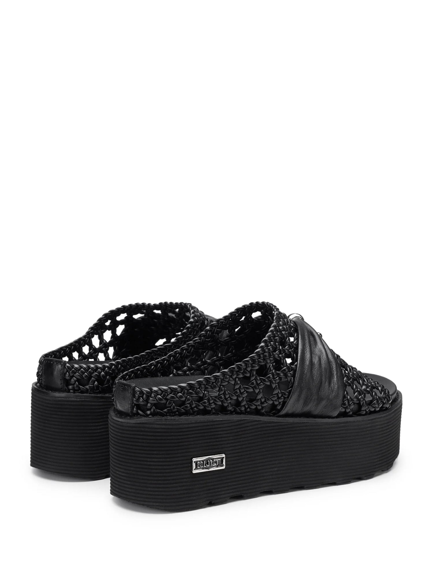 Sandali zeppa Nero Cult