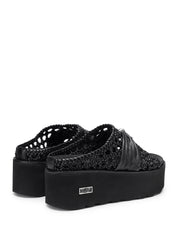 Sandali zeppa Nero Cult