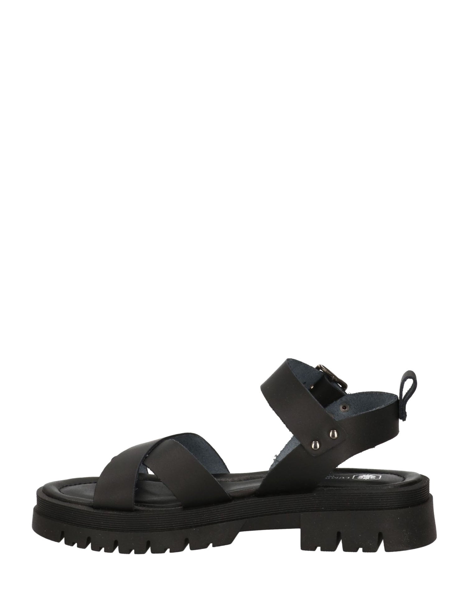 Sandali zeppa Nero Lumberjack