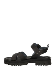 Sandali zeppa Nero Lumberjack