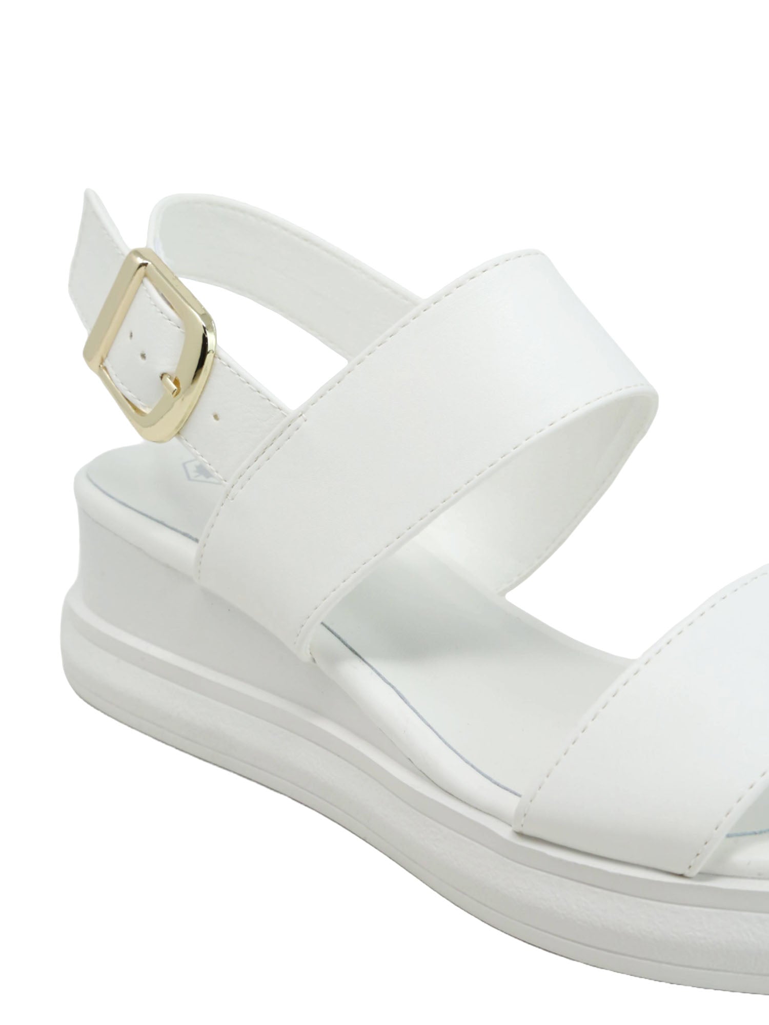 Sandali zeppa Bianco Lumberjack