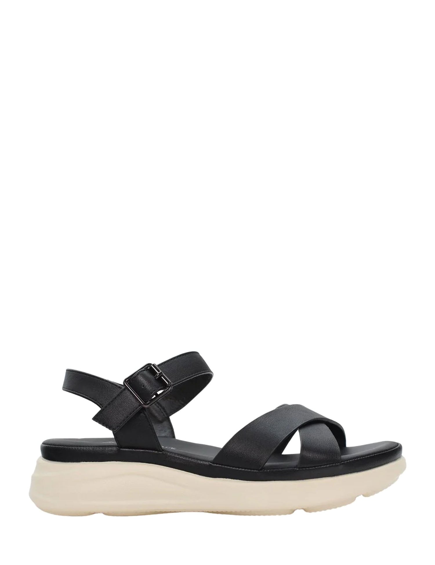 Sandali zeppa Nero Lumberjack