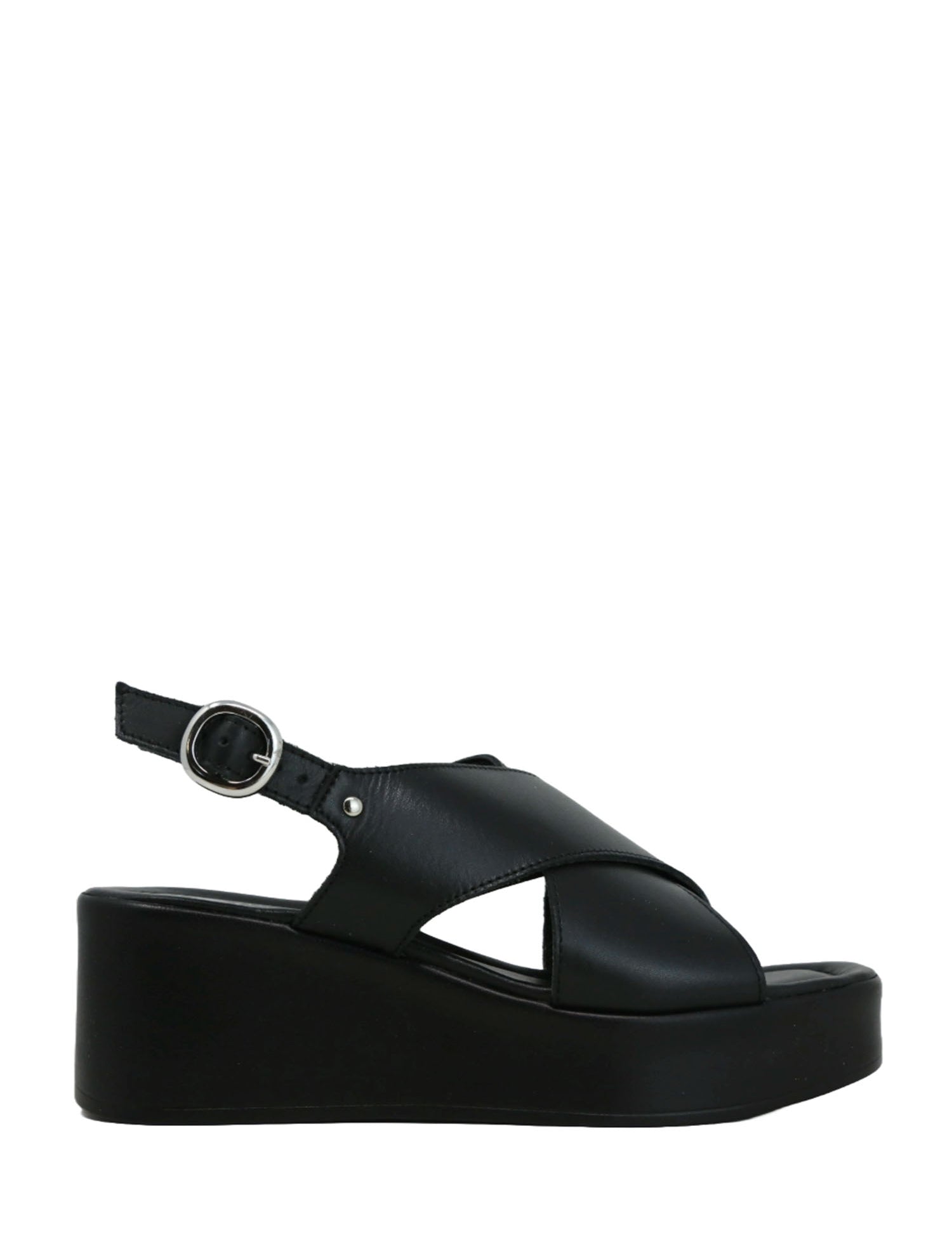 Sandali zeppa Nero Lumberjack