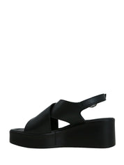 Sandali zeppa Nero Lumberjack