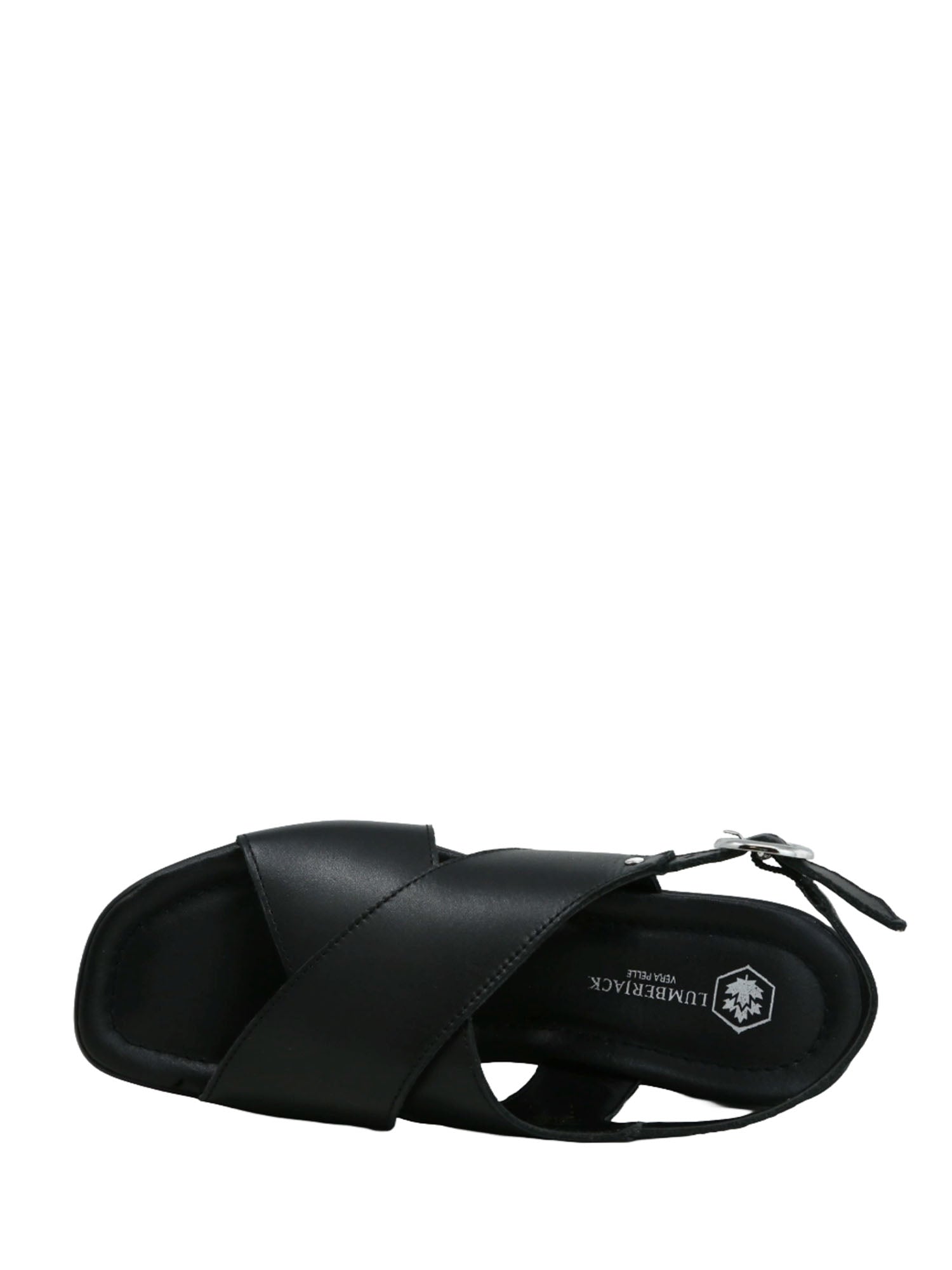 Sandali zeppa Nero Lumberjack