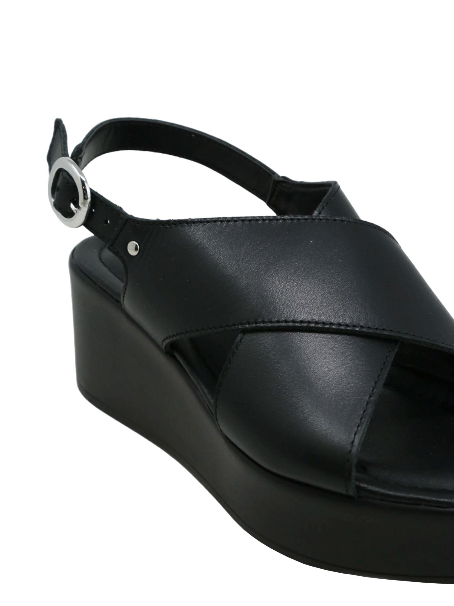 Sandali zeppa Nero Lumberjack