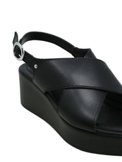 Sandali zeppa Nero Lumberjack