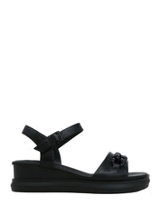 Sandali zeppa Nero Lumberjack