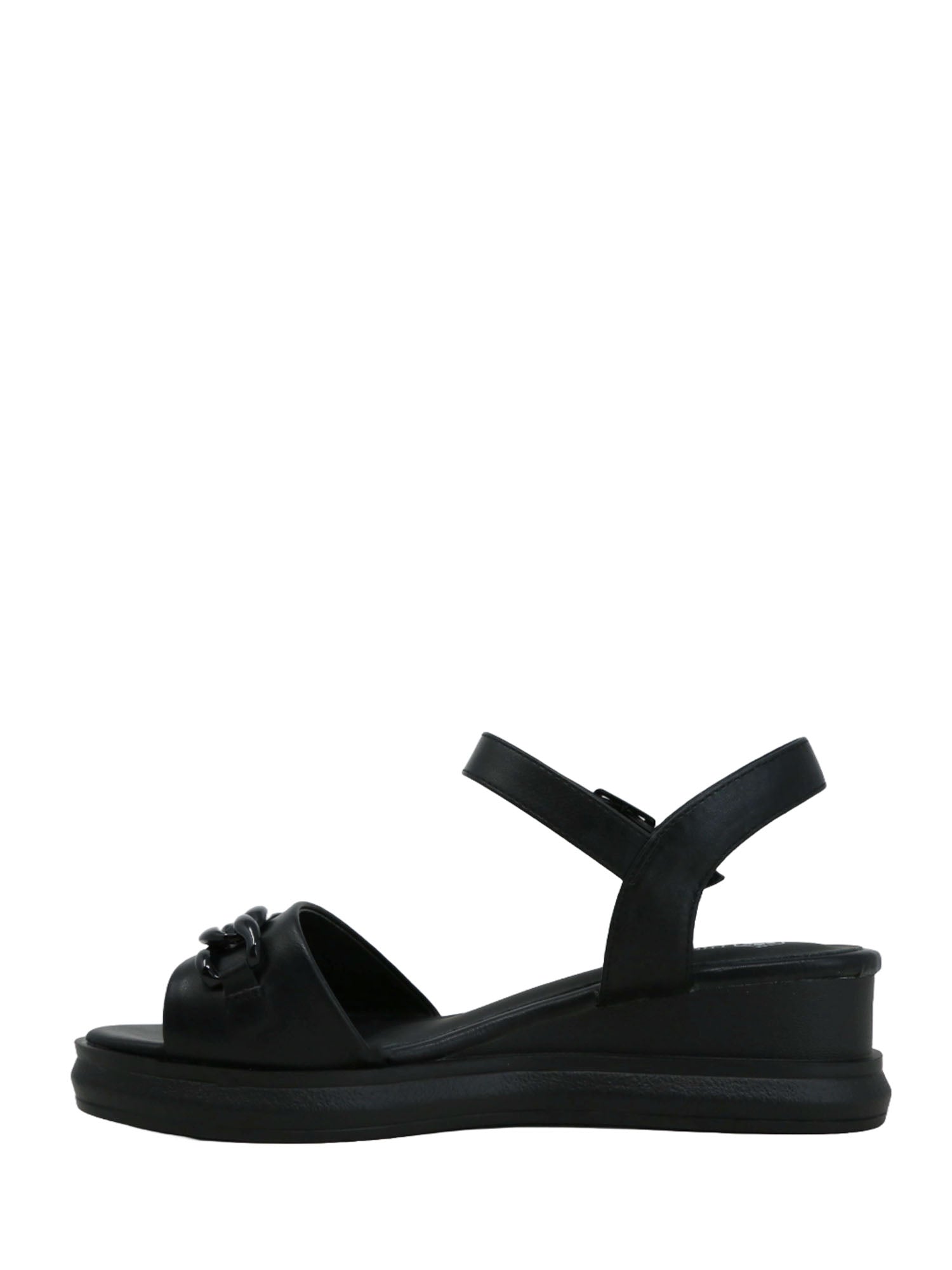 Sandali zeppa Nero Lumberjack