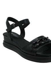 Sandali zeppa Nero Lumberjack