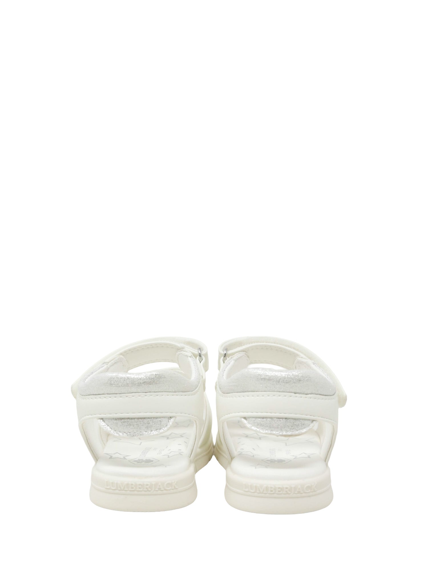 Sandali con strappi Bianco Argento Lumberjack