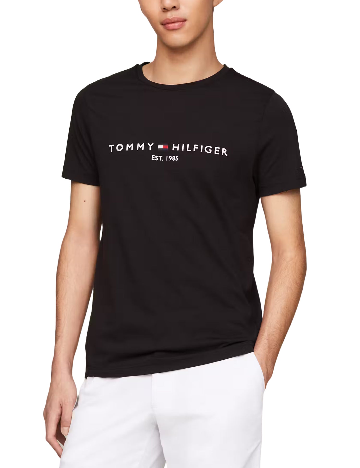 T-shirt Nero Tommy Hilfiger