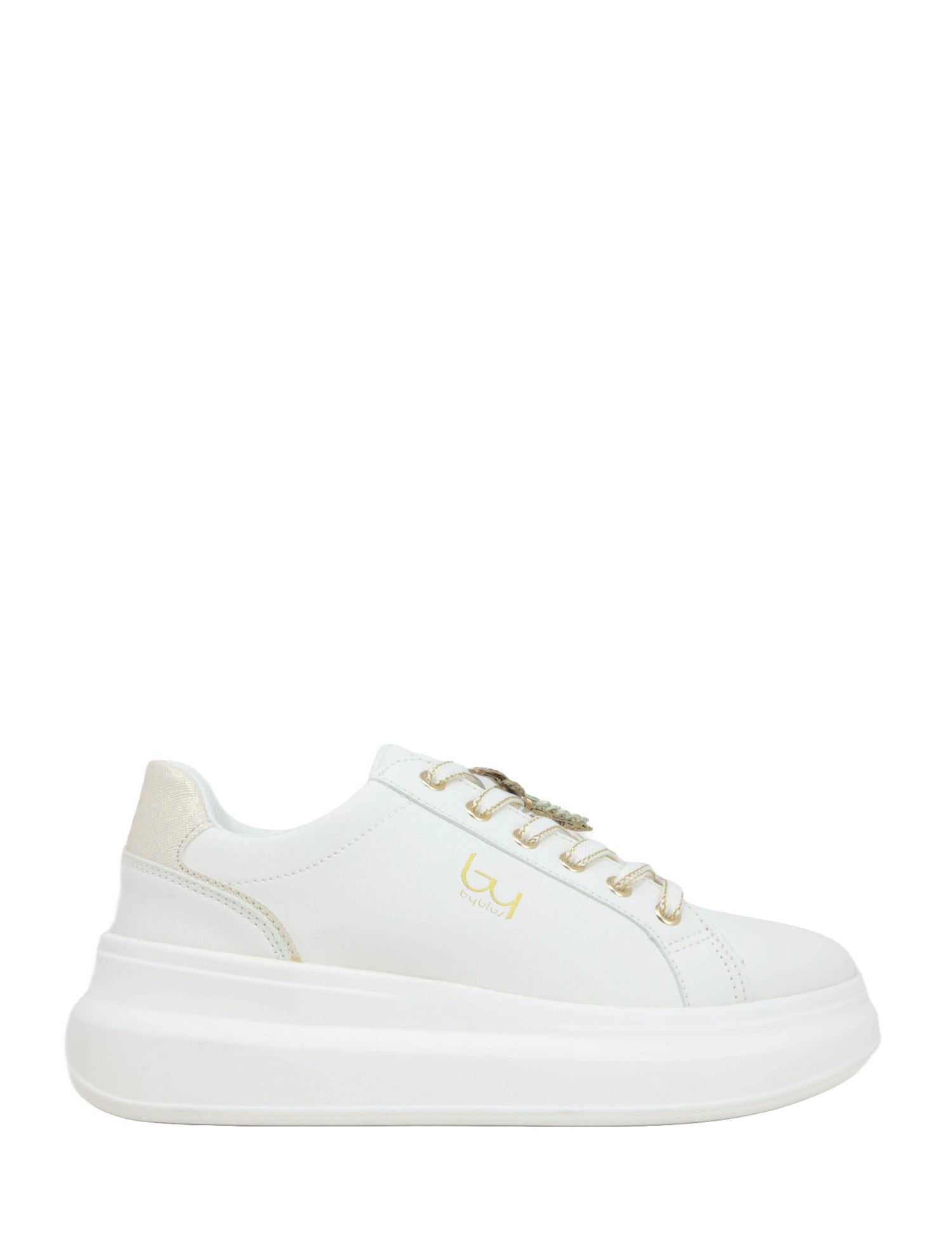 Sneakers Bianco Oro By Byblos
