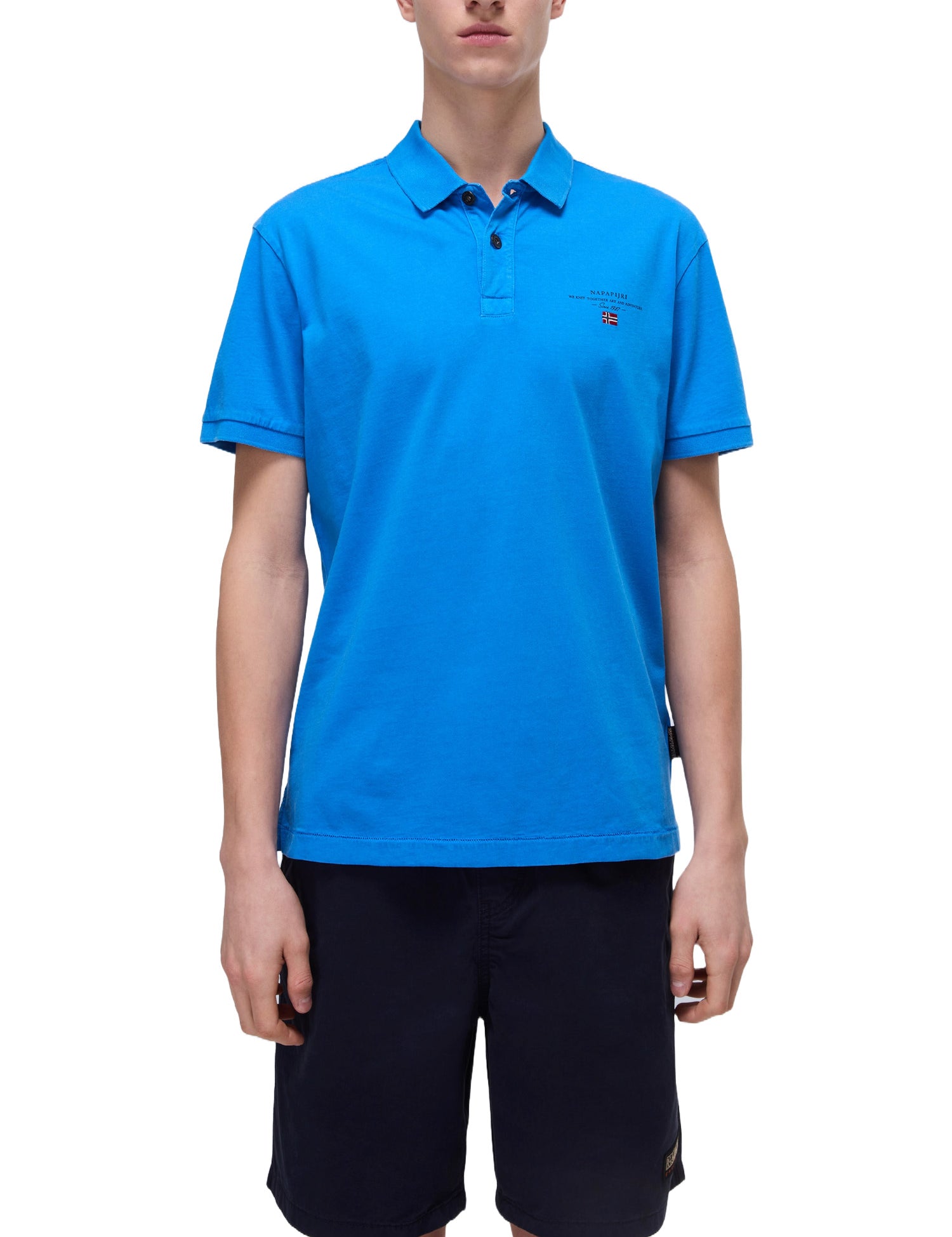 Polo Blu Chiaro Napapijri