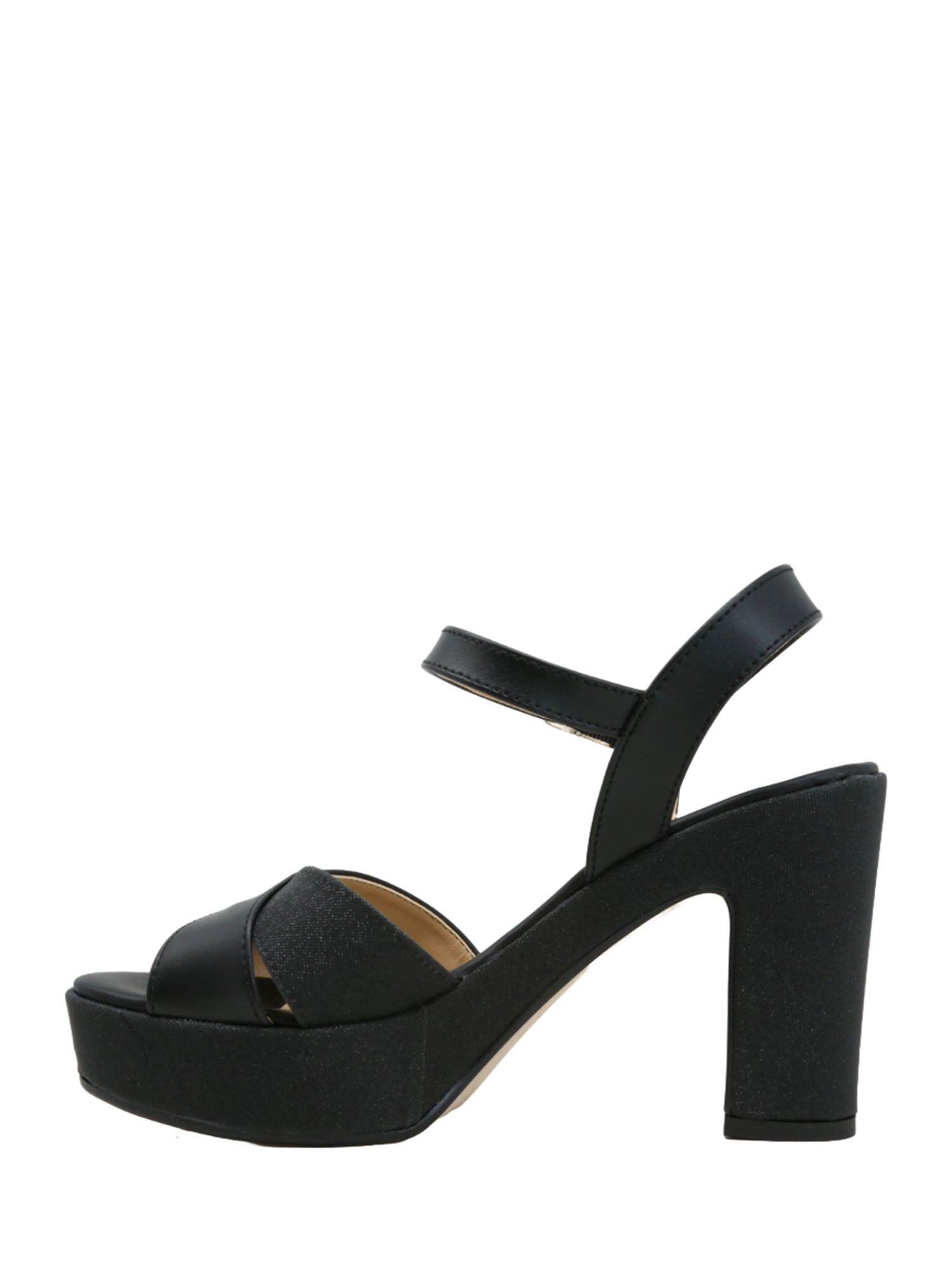 Sandali tacco Nero Valleverde