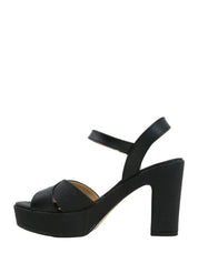 Sandali tacco Nero Valleverde