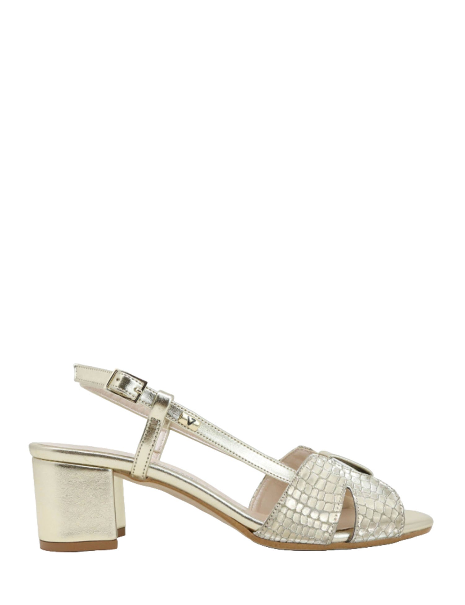 Sandali tacco Dorato Valleverde