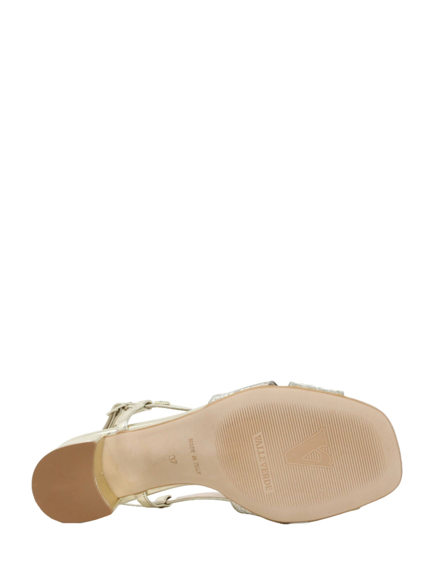 Sandali tacco Dorato Valleverde