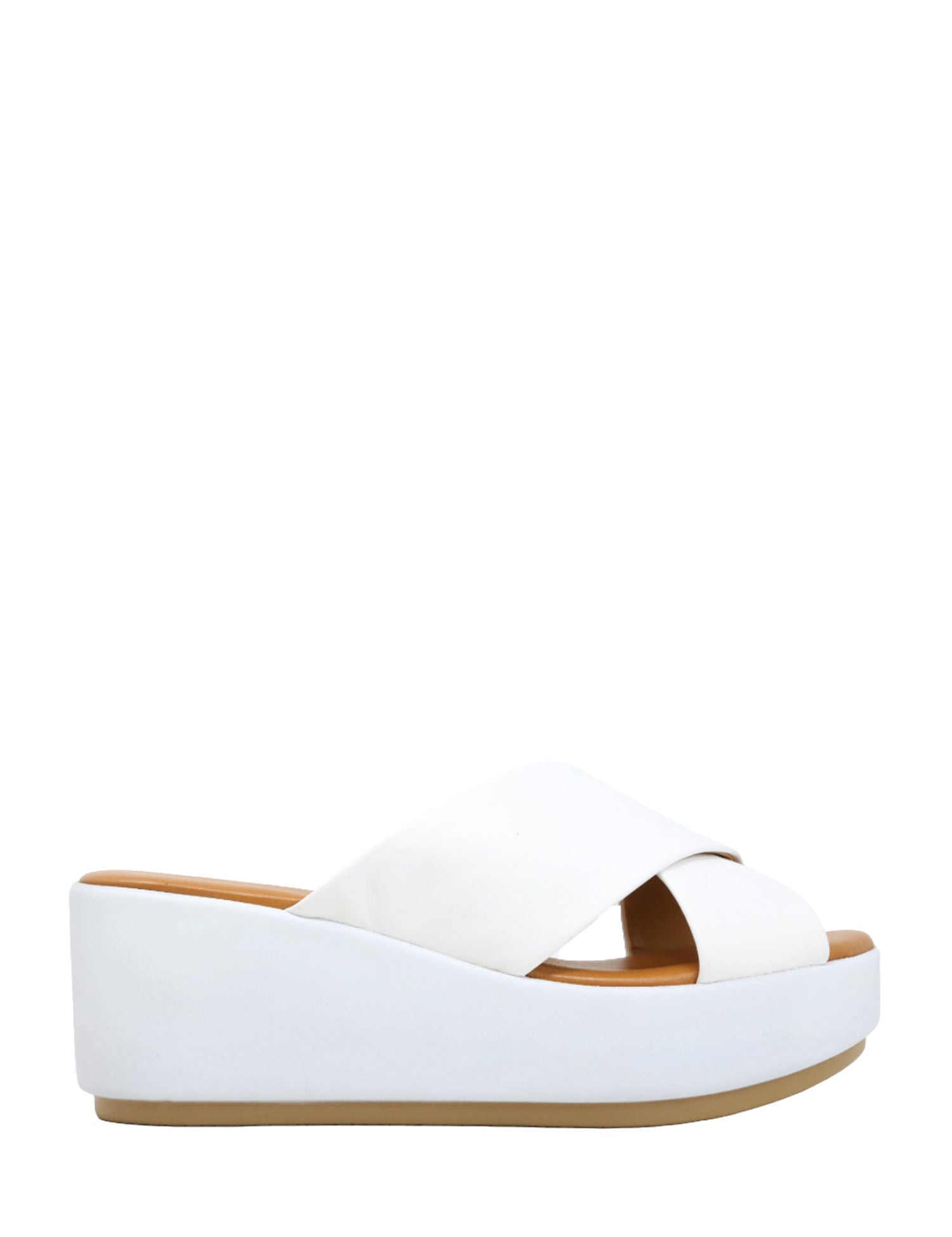 Sandali zeppa Bianco Valleverde