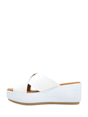 Sandali zeppa Bianco Valleverde