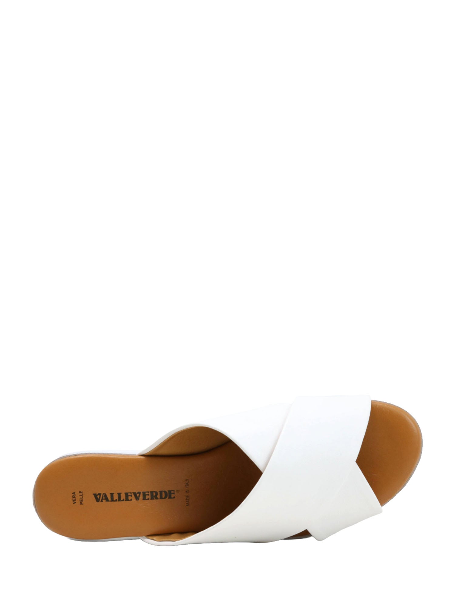 Sandali zeppa Bianco Valleverde