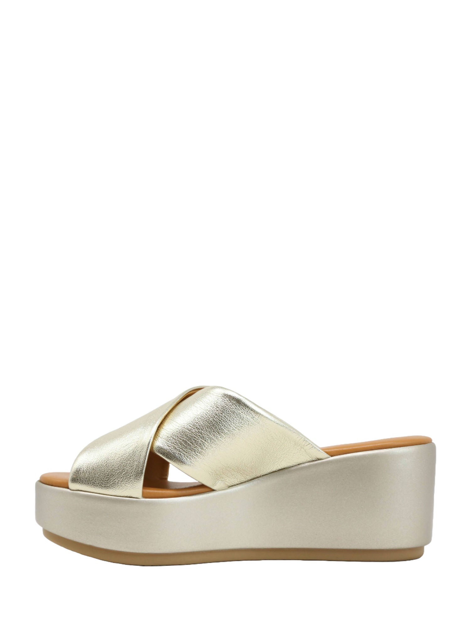 Sandali zeppa Dorato Valleverde