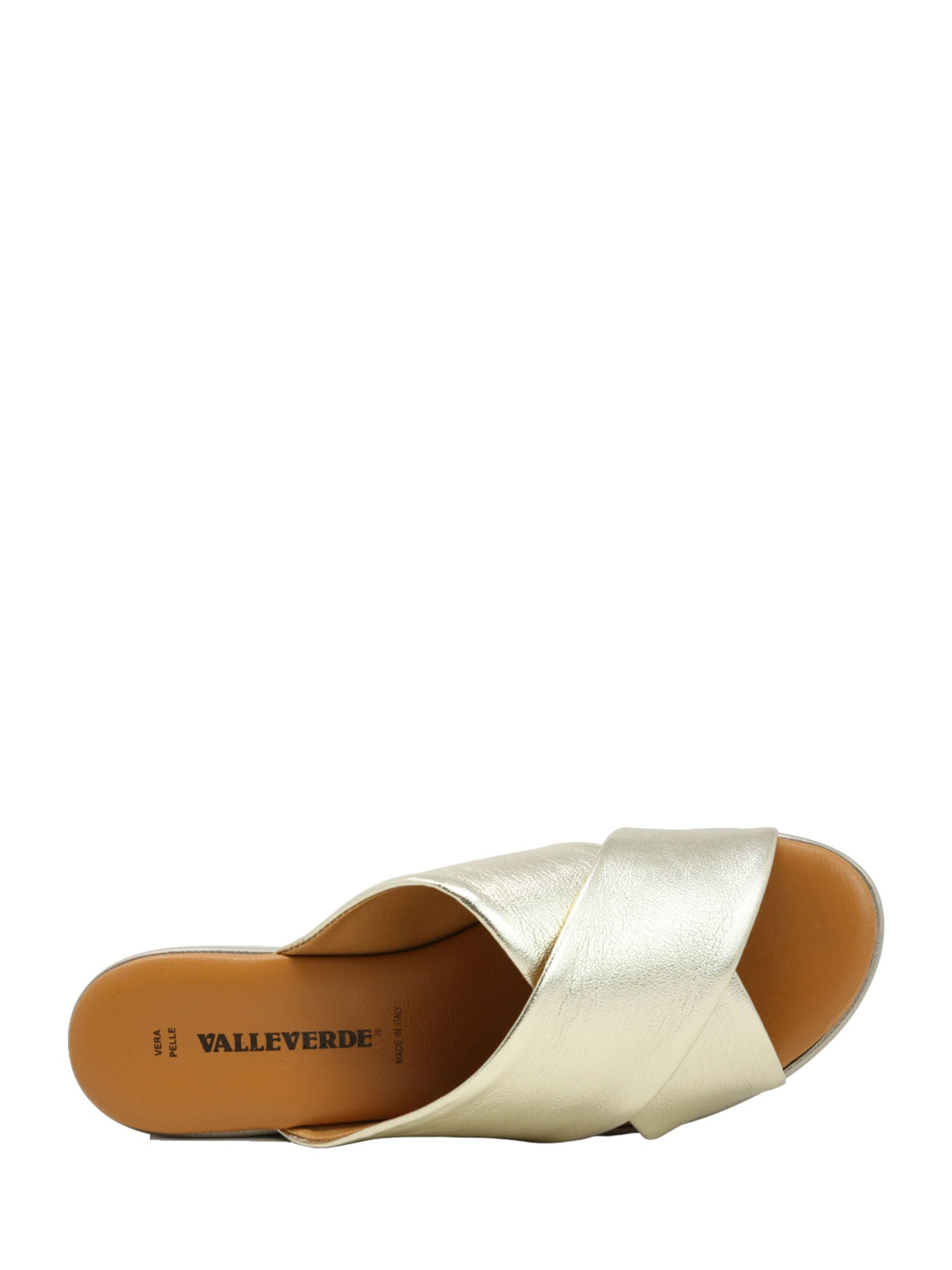 Sandali zeppa Dorato Valleverde