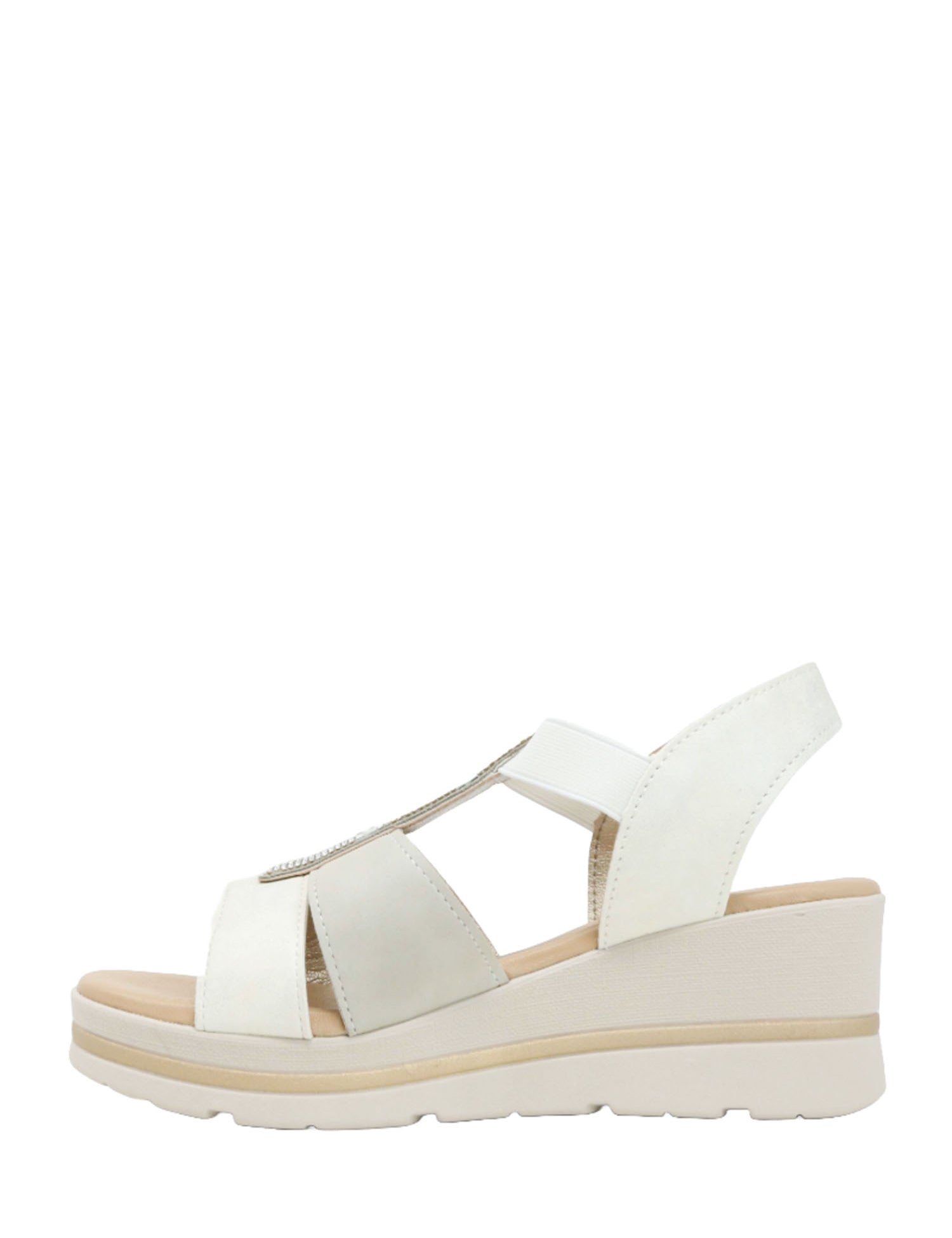 Sandali zeppa Grigio Valleverde