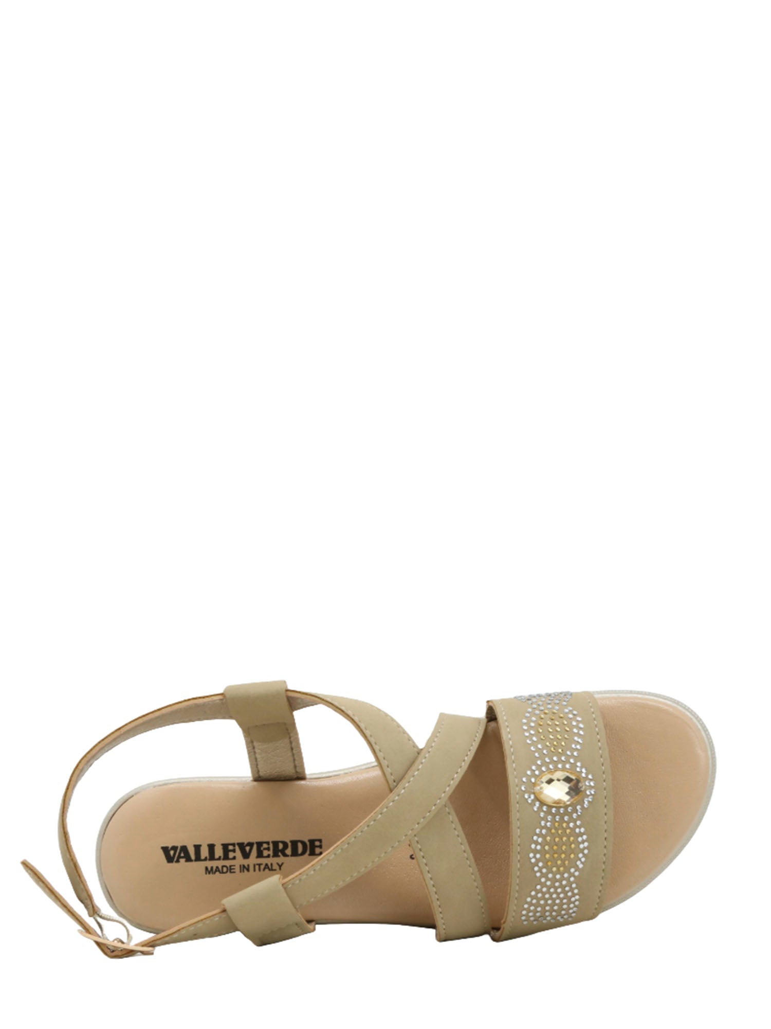 Sandali zeppa Beige Valleverde