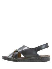 Sandali con strappi Nero Valleverde