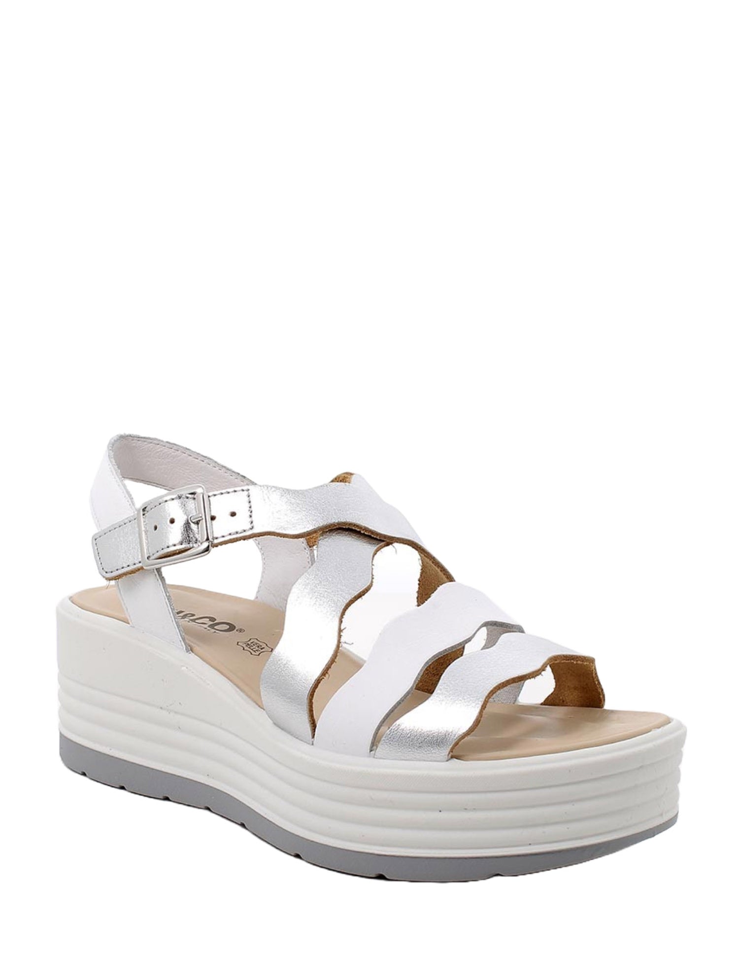 Sandali zeppa Bianco Igi&co