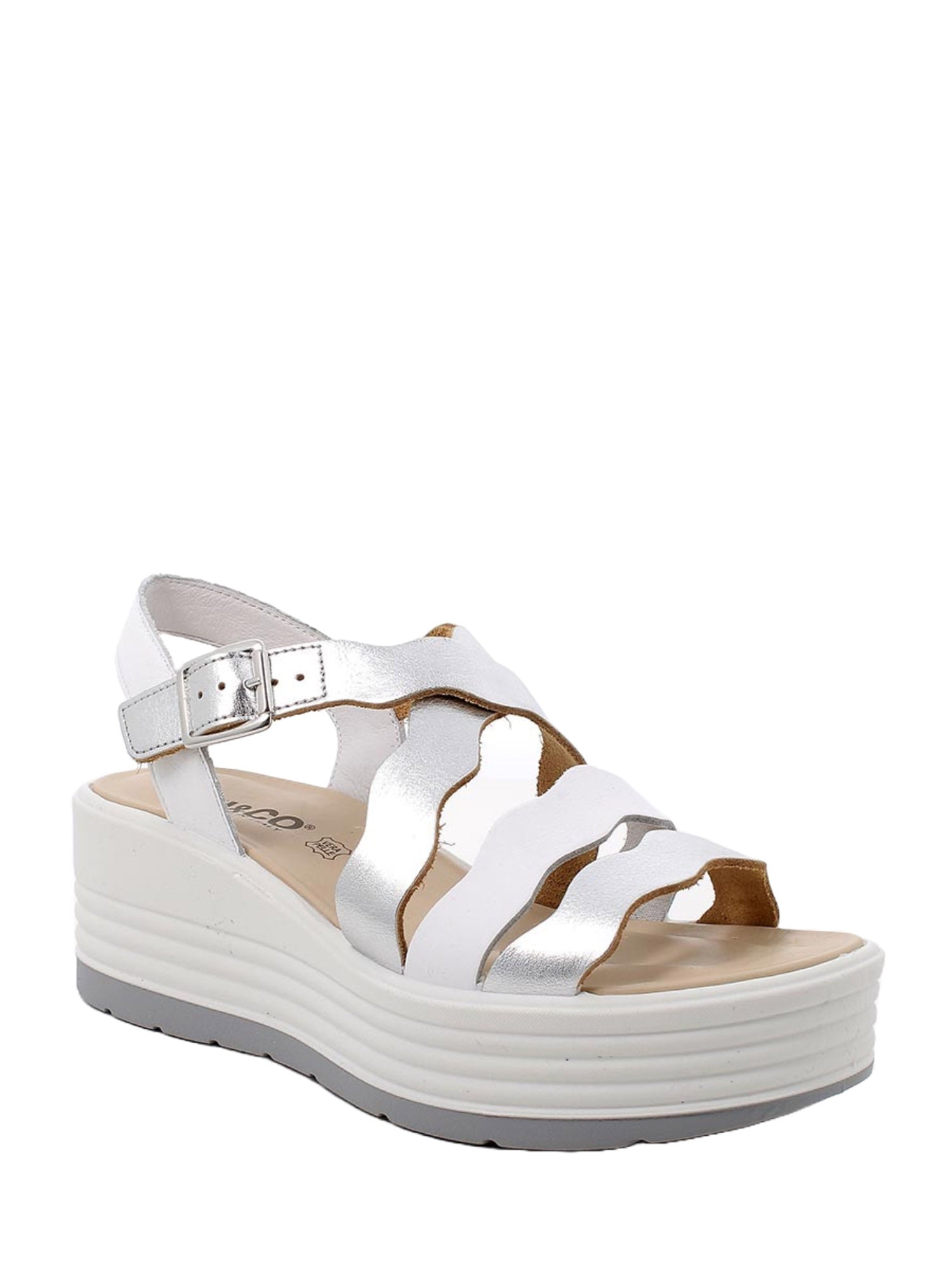 Sandali zeppa Bianco Igi&co