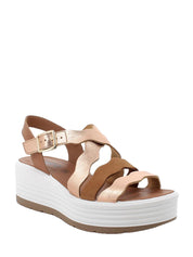 Sandali zeppa Marrone Igi&co