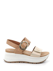 Sandali zeppa Marrone Igi&co