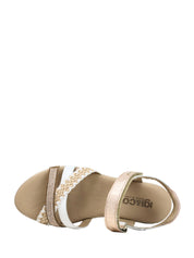 Sandali con strappi Bianco Rosa Igi&co