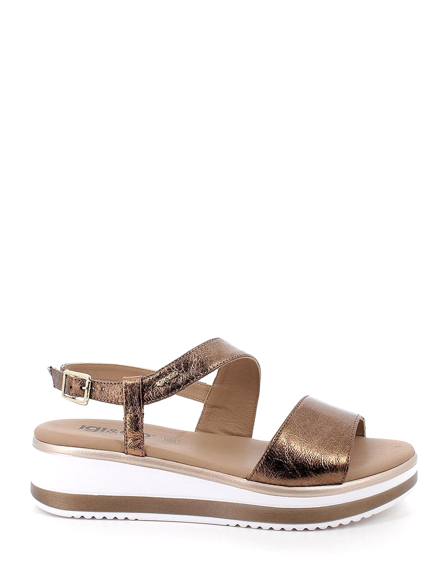 Sandali zeppa Marrone Igi&co