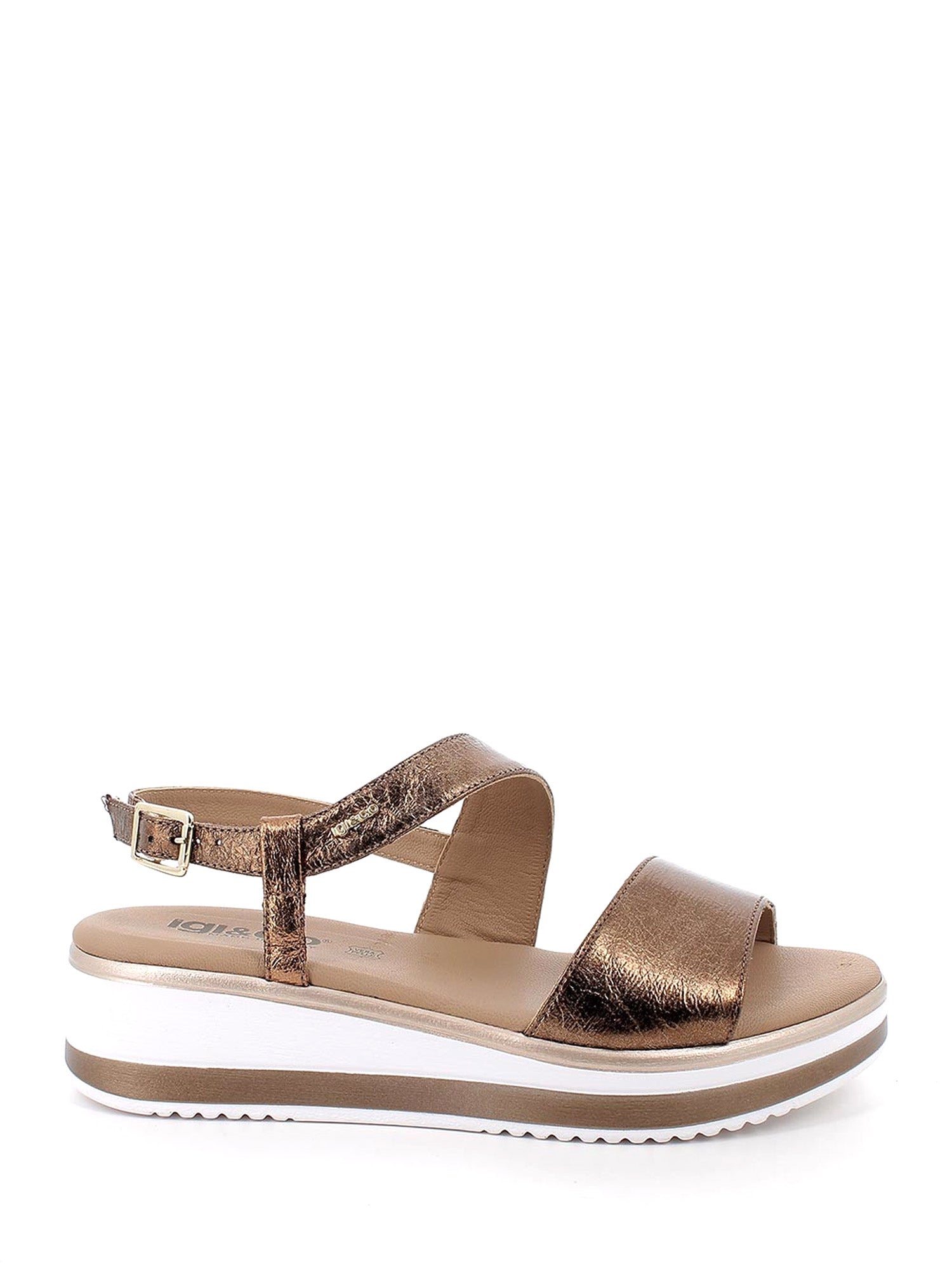 Sandali zeppa Marrone Igi&co