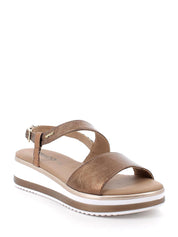 Sandali zeppa Marrone Igi&co