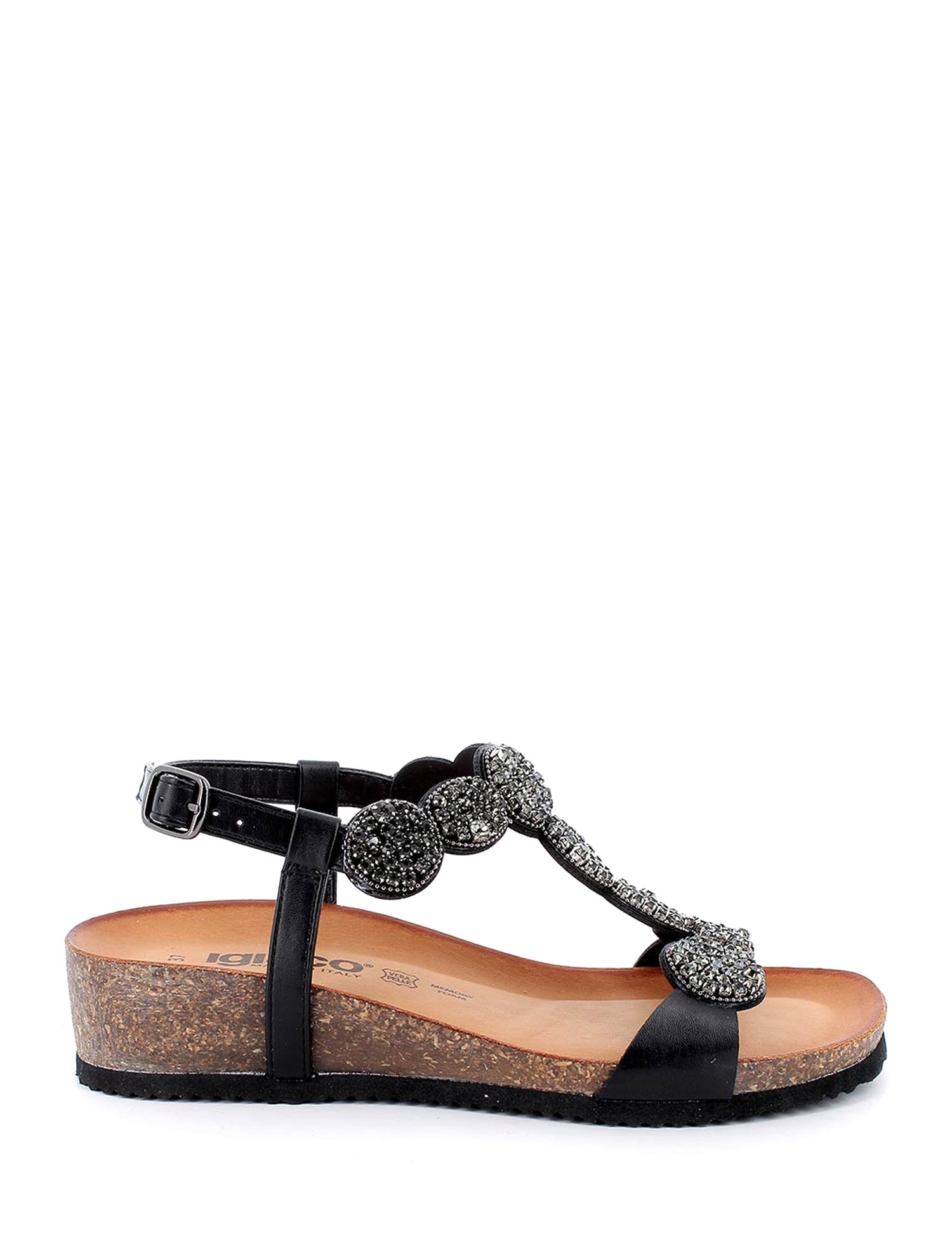 Sandali zeppa Nero Igi&co