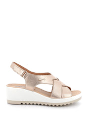 Sandali zeppa Dorato Enval