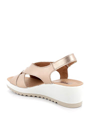 Sandali zeppa Dorato Enval