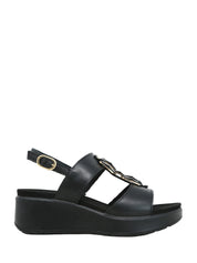 Sandali zeppa Nero Enval