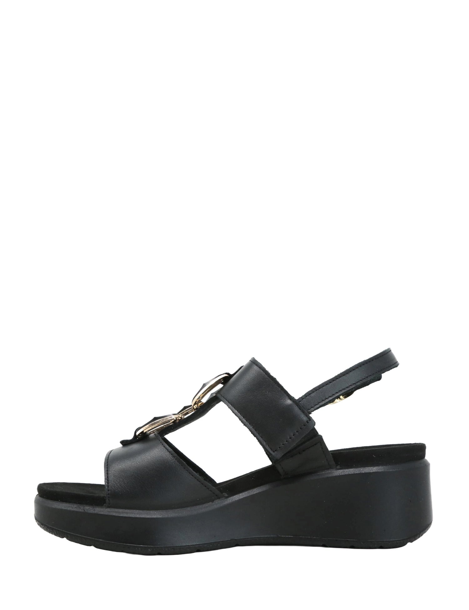 Sandali zeppa Nero Enval