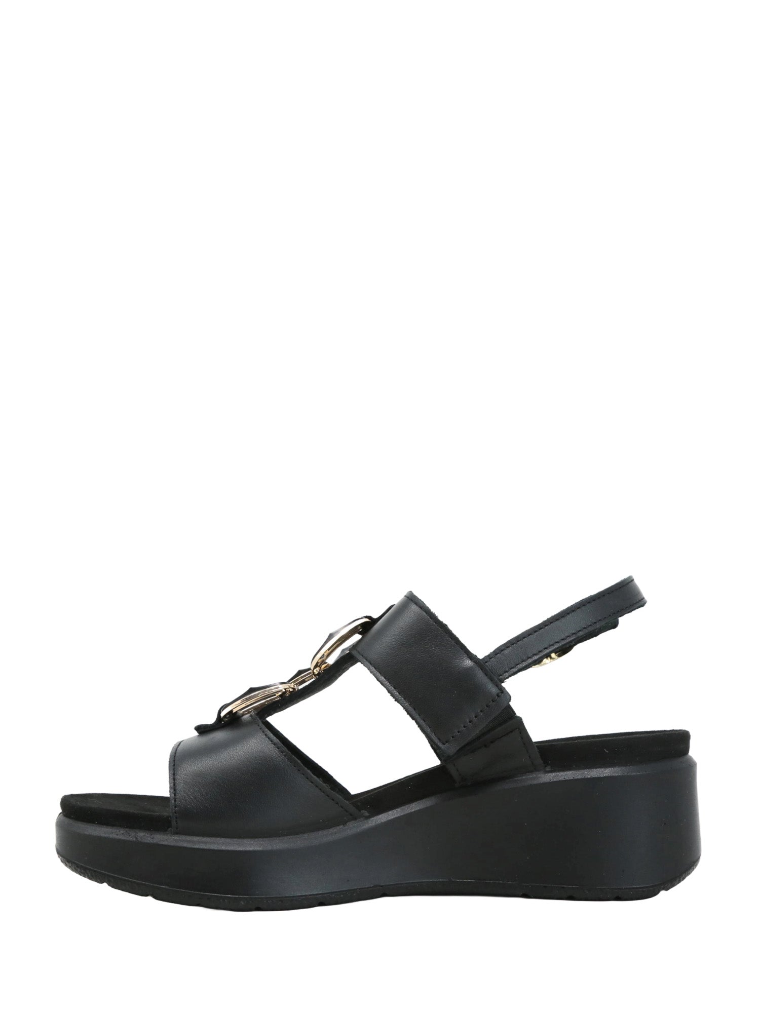 Sandali zeppa Nero Enval