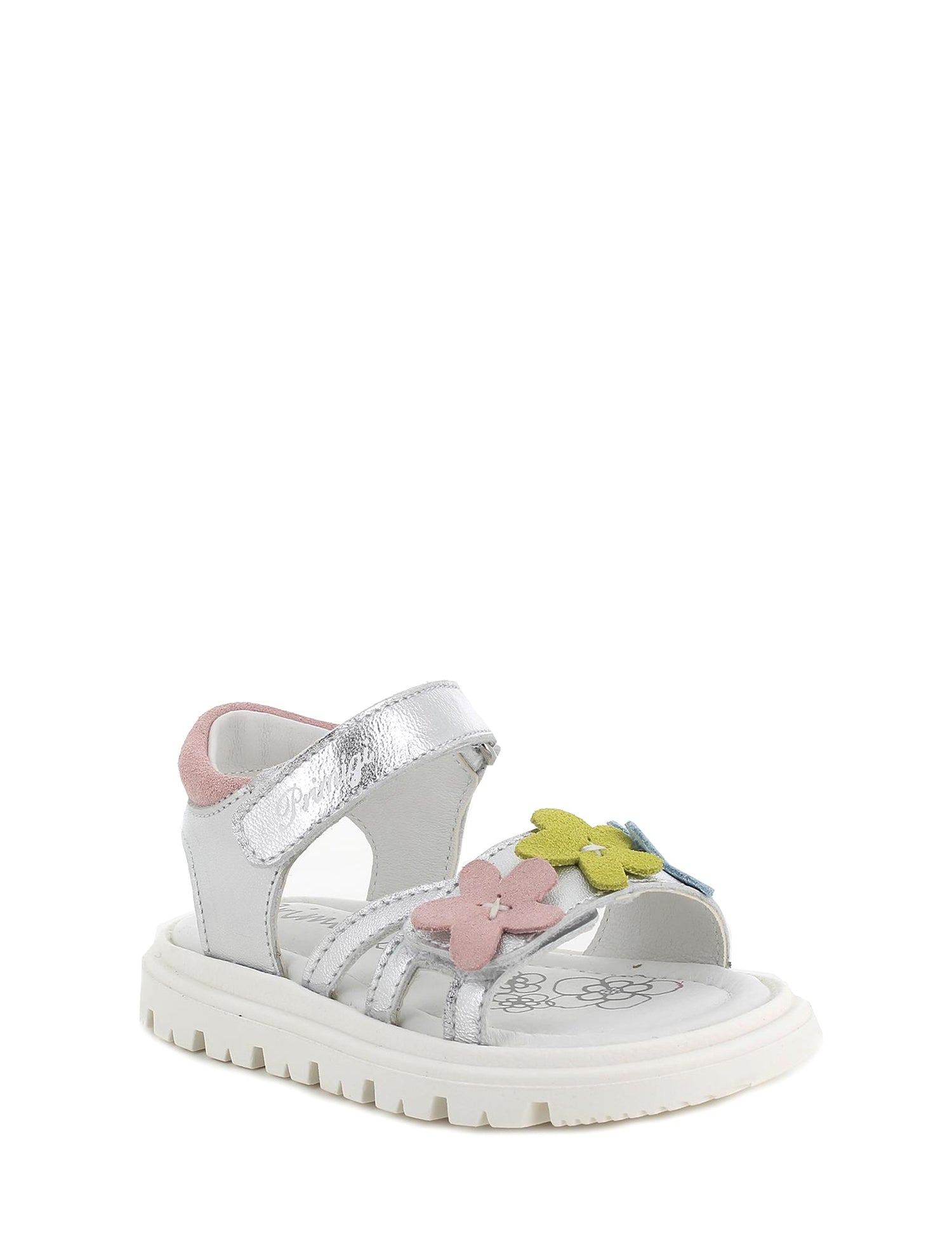 Sandali con strappi Argentato Primigi