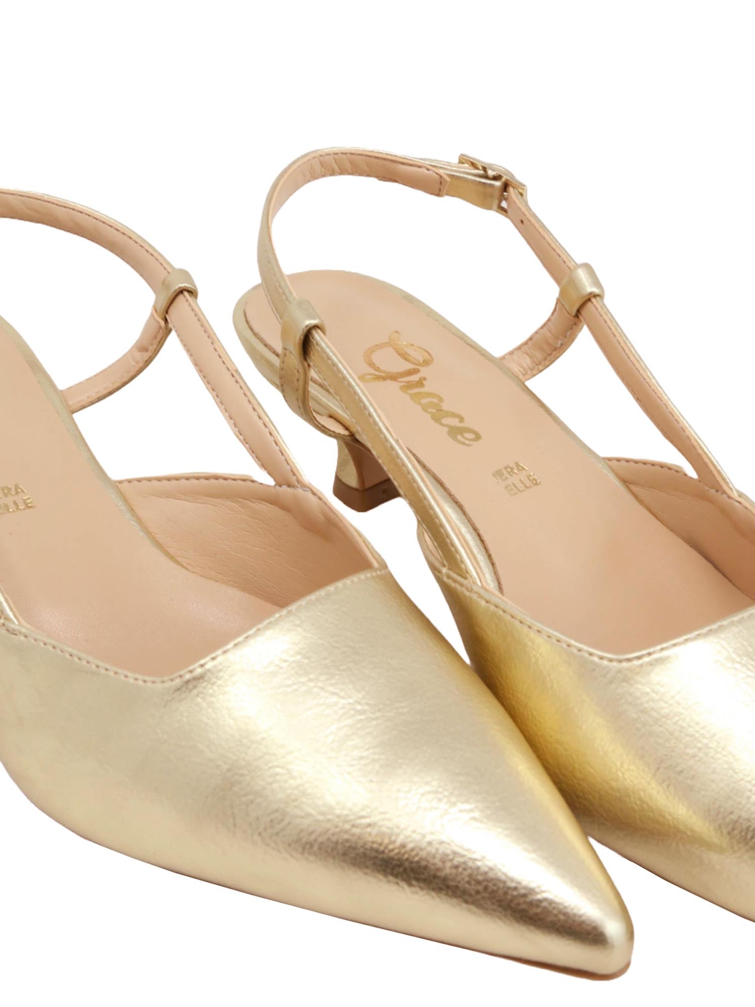 Sandali tacco Dorato Grace Shoes