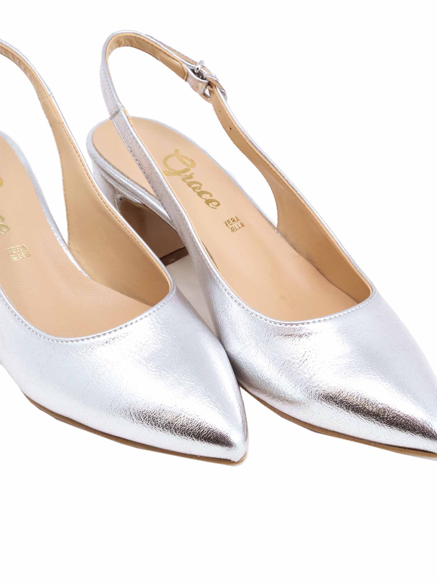 Sandali tacco Argentato Grace Shoes