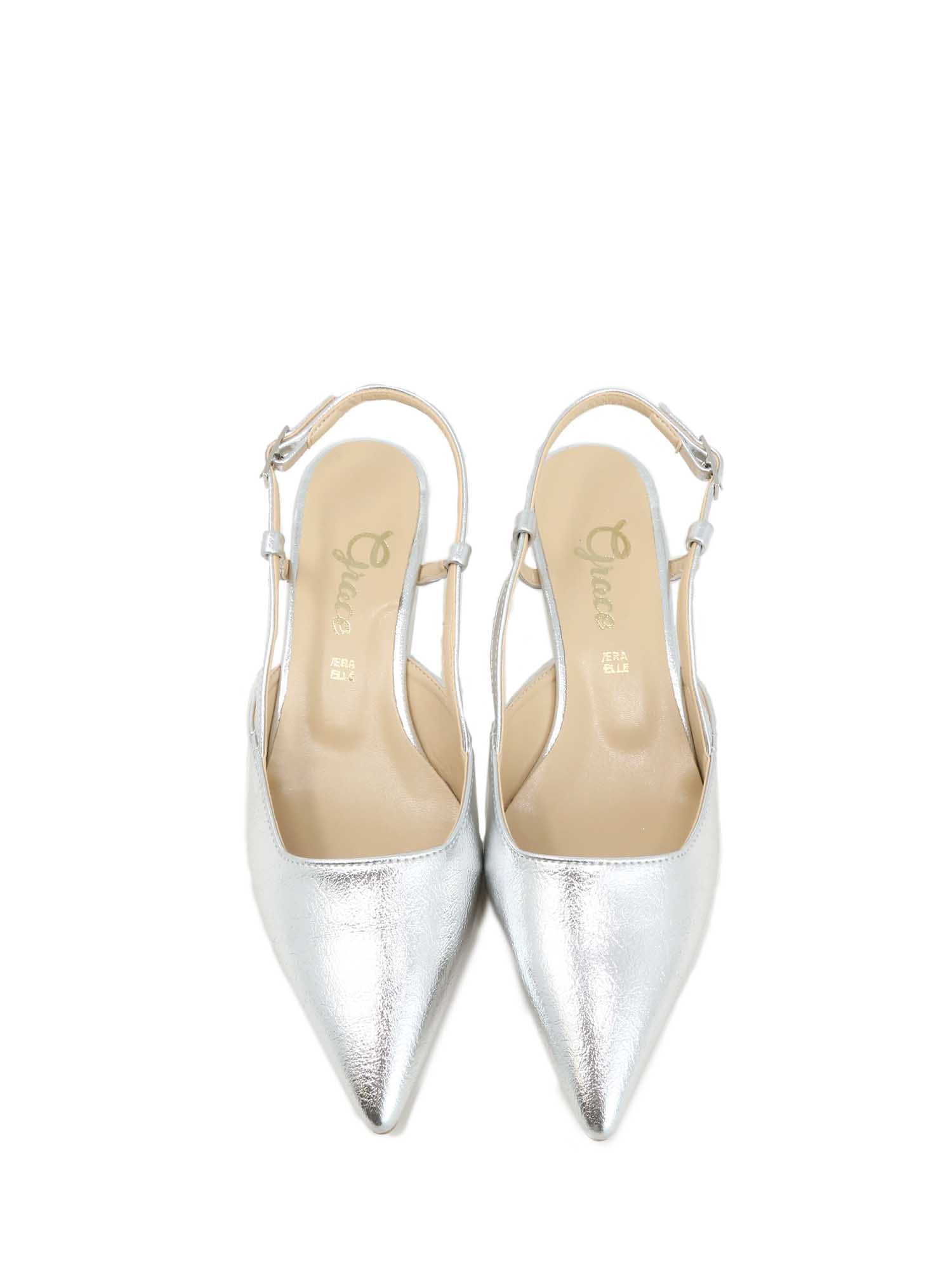 Sandali tacco Argentato Grace Shoes